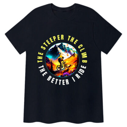 Ride Beyond Limits: The Steeper Climb Tee